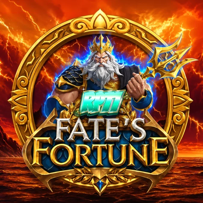 Tampilan visual slot Fate’s Fortune dengan tema mitologi Yunani
